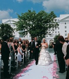 Outdoor Ceremony Processional
Photography: Susan Bordelon Photography
Read More:
http://www.insideweddings.com/weddings/an-elegant-southern-wedding-at-the-greenbrier-in-west-virginia/188/ Father of the bride escorts bride down aisle