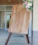 Wood Seating Chart with Flowers
Photography: Kortnee Kate Photography
Read More:
http://www.insideweddings.com/weddings/hometown-celebration-with-rustic-details-colorful-pastel-flowers/1035/ Wedding reception wood seating chart with calligraphy flowers in corner greenery peony rose blooms