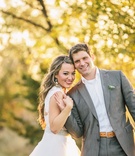 The Bride and Groom
Photography: Vue Photography
Read More:
http://www.insideweddings.com/weddings/southern-lake-house-wedding-with-ivory-and-green-color-palette/534/ Newlyweds in semi-casual wedding attire outside
