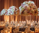 Wedding Reception with Tall Florals