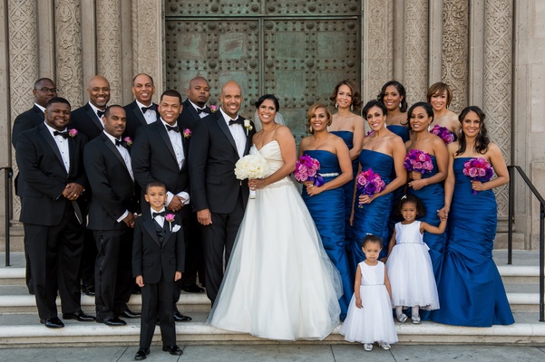 Vibrant Purple + Blue Celebration at Union Station in Los ...