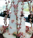 Spring-Inspired Wedding Cake
Photography: Robert Evans Studios
Read More:
http://www.insideweddings.com/weddings/cherry-blossom-inspired-spring-wedding-in-beverly-hills-california/152/ Five layer cake with pink flowers and butterfly designs