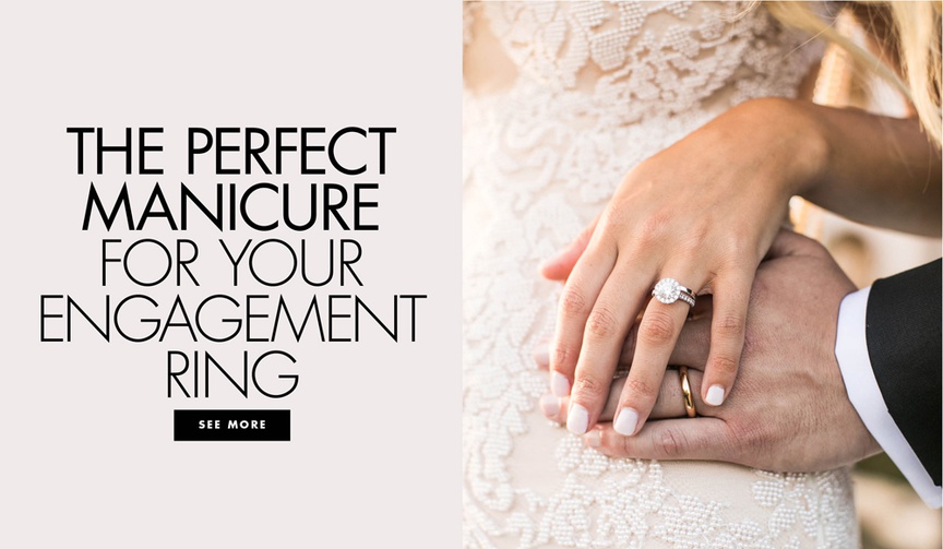 Manicure Ideas for Your Wedding
Article: What's the Best Manicure to Show Off Your Engagement Ring?
Photography: Samuel Lippke Studios
Read More:
http://www.insideweddings.com/news/beauty/whats-the-best-manicure-to-show-off-your-engagement-ring/3062/ The perfect manicure for your engagement ring