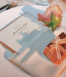 Golden Menu Card and Favor
Photography: Epic Imagery
Read More:
http://www.insideweddings.com/weddings/jennifer-davis-and-ryan-bittle/43/ White menu card rimmed in gold with favor box