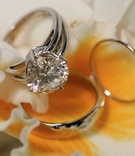 Rings
Photography: la Storia foto
Read More:
http://www.insideweddings.com/weddings/chic-all-white-wedding-at-the-four-seasons-hotel-chicago/232/ Diamond engagement ring and wedding bands