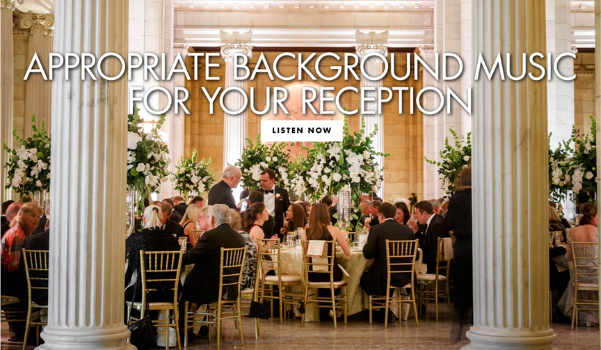 13 Songs to Play at Dinner During Your Wedding Reception
Article: 13 Songs to Play at Dinner During Your Wedding Reception
Photography: Karlisch Photography
Read More:
http://www.insideweddings.com/news/planning-design/13-songs-to-play-at-dinner-during-your-wedding-reception/4779/ appropriate background music for your wedding reception songs to play at dinner