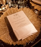 Gold Charger Plate
Photography: John Solano Photography %26 Nadine Froger Photography
Read More:
http://www.insideweddings.com/weddings/opulent-gold-wedding-in-beverly-hills-california/456/ Wedding dinner menu on gold starburst charger