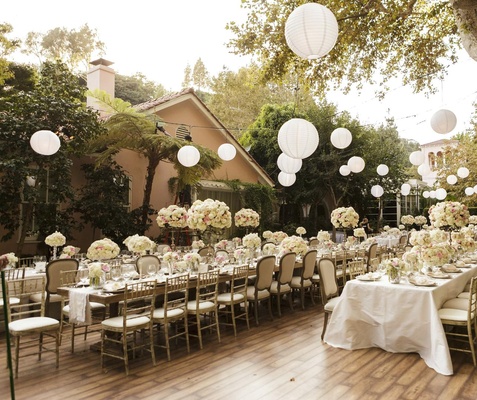 decoration outdoor table for Gorgeous Alfresco in Bel Wedding Air, California Garden