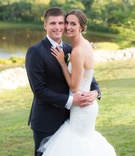 Smiling Couple on Martha's Vineyard
Photography: Jamie Levine Photography
Read More:
http://www.insideweddings.com/weddings/outdoor-ceremony-rustic-tented-reception-on-marthas-vineyard/927/ Bride in strapless Pnina Tornai for Kleinfeld gown mermaid style strapless buttons sheer details