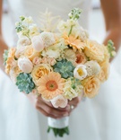 Cheery Peach %26 Yellow Bouquet
Photography: Liz Banfield
Read More:
http://www.insideweddings.com/weddings/destination-fete-with-chapel-ceremony-charming-tented-reception/1179/ Wedding bouquet daisy rose succulent tulip ranunculus peach orange green white yellow pink