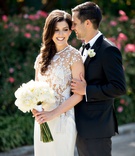 Brittney Gruberger %26 Sean Lakin
Photography: Laurie Bailey Photography
Read More:
http://www.insideweddings.com/weddings/classic-elegant-country-club-wedding-in-los-angeles-california/1149/ wedding portrait illusion wedding dress j mendel beading applique long stem bouquet curled hair tux