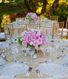 Romantic Reception Table Décor
Photography: Melissa Musgrove Photography
Read More:
http://www.insideweddings.com/weddings/isabelle-bridges-and-brandon-boesch/234/ Pink and green flowers with lace napkins