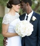 Couple Go Nose-to-Nose, Wedding Attire
Photography: Michael Segal Photography
Read More:
http://www.insideweddings.com/weddings/seaside-ceremony-reception-with-bright-details-in-california/988/ couple nose to nose wedding attire southern california nuptials lace navy white flowers
