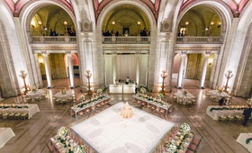 Historical Wedding Reception in Cleveland
Photography: Lauren Gabrielle Photography
Read More:
http://www.insideweddings.com/weddings/nfl-player-mitchell-schwartzs-luxe-wedding-at-a-historical-venue/1265/ wedding reception ballroom the old courthouse pink white gold greenery color palette