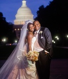 Couple in Washington, D.C.
Photography: Davide DePas
Read More:
http://www.insideweddings.com/weddings/opulent-washington-dc-wedding-with-golden-details/547/ African American bride and groom at U.S. Capitol