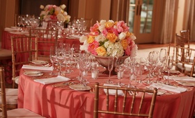 Spring-Inspired Reception Décor
Photography: Mark Staff Photography
Read More:
http://www.insideweddings.com/weddings/colorful-southern-spring-wedding-in-small-town-south-carolina/125/ South Carolina ballroom tablescape
