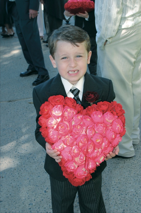 Flower Girls Ring Bearers Photos Heart Shaped Ring Pillow
