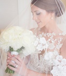 Bride in Blusher Veil
Photography: Carrie Rodman Photography
Read More:
http://www.insideweddings.com/weddings/intimate-destination-wedding-with-classic-decor-in-palm-beach/1302/ bride in pronovias atelier wedding dress with blusher veil over head, ivory bridal bouquet