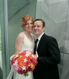 Minneapolis Wedding Couple
Photography: E Photography
Read More:
http://www.insideweddings.com/weddings/festive-bright-june-wedding-in-minneapolis-minnesota/144/ Bride and groom with vibrant orange and pink wedding flowers