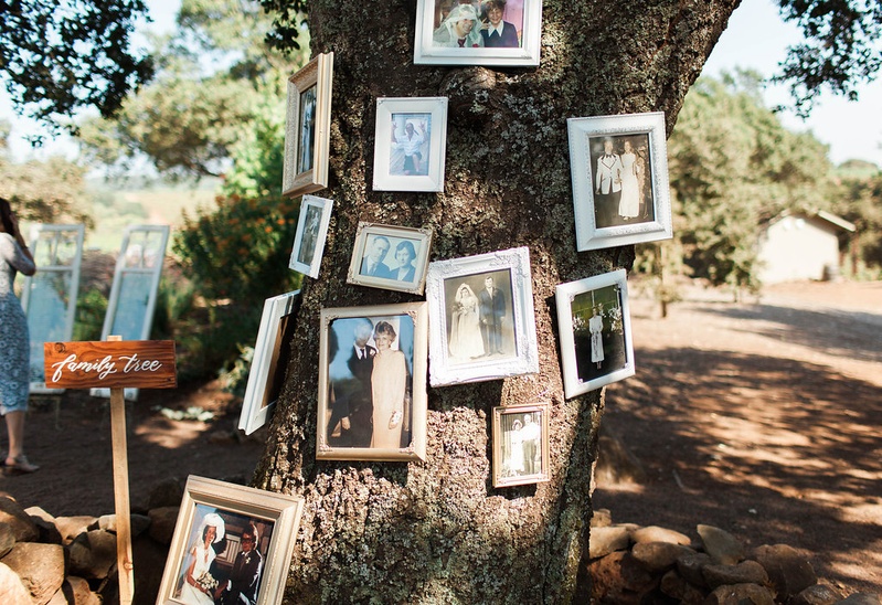 Old Family Photos Hanging on Tree
Photography: Katie Shuler Photography
Read More:
http://www.insideweddings.com/weddings/rustic-chic-outdoor-wedding-at-a-winery-in-northern-california/945/ old family photos hanging on tree wedding ceremony rustic bride groom