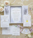 Boxed Invitation Suite
Photography: Whiskey %26 Champagne
Read More:
http://www.insideweddings.com/weddings/alfresco-wedding-with-cool-colors-overlooking-the-hills-of-tuscany/1263/ elaborate lavender invitation suite, boxed invitation suite