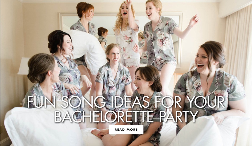 15 Songs to Hype Up Your Bachelorette Party
Article: 15 Songs to Hype Up Your Bachelorette Party
Photography: Studio This Is
Read More:
http://www.insideweddings.com/news/planning-design/15-songs-to-hype-up-your-bachelorette-party/4807/ From throwback classics to modern hits, these songs will keep the energy up!
