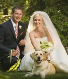 Bride %26 Groom with Dog
Photography: Melissa Mermin | Love Stories
Read More:
http://www.insideweddings.com/weddings/charming-english-garden-wedding-in-new-jersey/284/ Wedding couple with pet in wedding