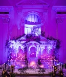 Altar at Vibiana
Photography: Lin %26 Jirsa
Read More:
http://www.insideweddings.com/weddings/lindzey-lawler-and-marc-rzepczynski/1103/ Seattle Mariners Marc Rzepczynski Wedding ceremony at Vibiana altar purple lighting, tapered candles