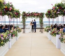 Colorful Ceremony Space Overlooking Lake