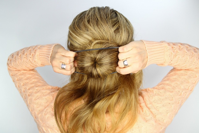 Beauty Photos Fishtail Wrapped Bun Step 8 Inside Weddings