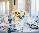 Blue Napkins & Goblets