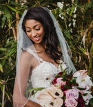 Bridal Bouquet with Tropical Twist
Photography: EDLT Photo
Read More:
http://www.insideweddings.com/weddings/ocean-view-ceremony-featuring-modern-decor-with-a-tropical-twist/1222/ modern tropical bridal bouquet with burgundy flowers, pink roses, laceleaf, orchids, ferns