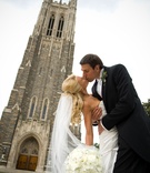 Duke Chapel Kiss
Photography: Walters %26 Walters
Read More:
http://www.insideweddings.com/weddings/duke-alumnis-chic-all-white-wedding-in-north-carolina/293/ couple kisses outside Duke University Chapel