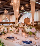Gold Terrarium Candle Holders
Photography: Willa Kveta Photography
Read More:
http://www.insideweddings.com/weddings/alfresco-ceremony-by-the-beach-elegant-barn-wedding-reception/1298/ barn wedding reception u shape table gold terrarium geometric glass orb pendants pink dahlia flowers