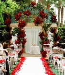 Red Rose Ceremony Décor
Photography: Yvette Roman Photography
Read More:
http://www.insideweddings.com/weddings/sherry-jackson-gordy-and-ck-johnson/294/ Outdoor wedding at Ritz-Carlton Marina del Rey