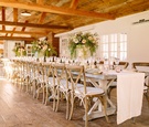 Long Wooden Tablescape, Rustic Motif