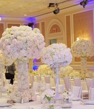 All-White Wedding Décor
Photography: Kris Kan
Read More:
http://www.insideweddings.com/weddings/joanna-krupa-and-romain-zago/515/ Joanna Krupa wedding reception with white flower centerpieces