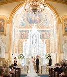 Church Ceremony with Chandelier
Photography: Carrie Rodman Photography
Read More:
http://www.insideweddings.com/weddings/intimate-destination-wedding-with-classic-decor-in-palm-beach/1302/ st. edward roman catholic church palm beach