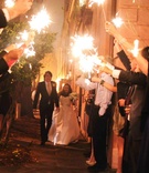 Sparkler Wedding Exit
Photography: Donna von Bruening Photographers
Read More:
http://www.insideweddings.com/weddings/wedding-planner-genina-ramirezs-southern-celebration/367/ Bride and groom walk through tunnel of sparklers