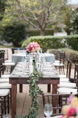 Indoor Ceremony Outdoor Reception With Modern Details In