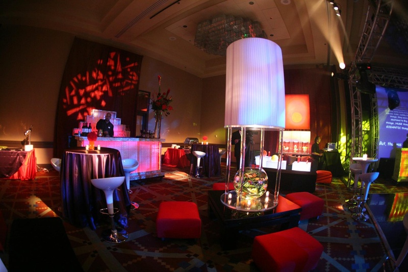 After-Party Lounge Area
Photography: Lyn Sims Photographer
Read More:
http://www.insideweddings.com/weddings/glamorous-fall-wedding-with-garden-touches-in-tucson-arizona/258/ Bar with bright lights and colorful furniture