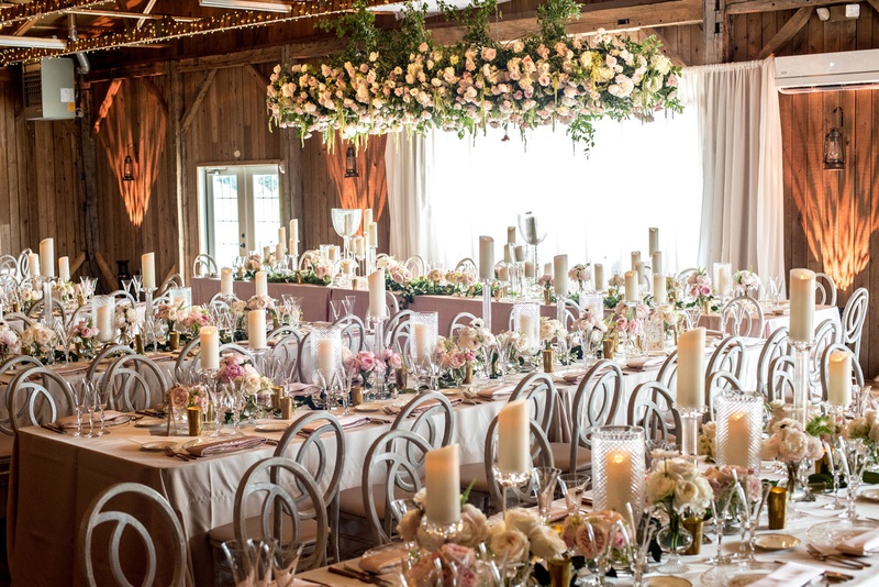 Rustic Reception with Feminine Touches
Photography: Little Tree Studios
Read More:
http://www.insideweddings.com/weddings/brian-winters-of-the-new-york-jets-romantic-rustic-chic-wedding/1245/ rustic-chic barn wedding reception with blush feminine touches
