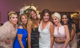 The Real Housewives of New York City
Photography: Patricia Dash for Revery Weddings
Read More:
http://www.insideweddings.com/weddings/luann-de-lesseps-and-thomas-dagostino/1013/ Marysol Patton, Jill Zarin, Kelly Killoren Bensimon, Luann de Lesseps Dorinda Medley, Cynthia Bailey