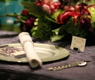 Green & Purple Table Setting