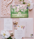 Elaborate, Beautiful Invitation Suite
Photography: Jenny Haas Photography
Read More:
http://www.insideweddings.com/weddings/detroit-lions-taylor-deckers-timeless-wedding-at-ohio-statehouse/1278/ pink laser cut envelope, watercolor invitation with gold foil