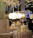 Light Fixtures with Flower Petals
Photography: Karlisch Photography %26 f8studio
Read More:
http://www.insideweddings.com/weddings/glamorous-new-years-eve-wedding-at-a-science-museum-in-dallas/960/ chandelier lamps with flower petals look like feathers glowing