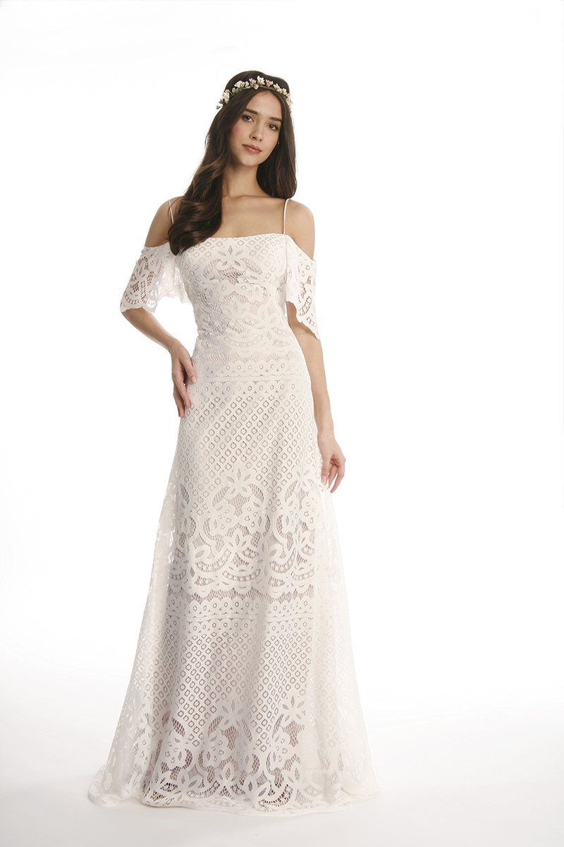 Wedding Boho Chic Wedding Dress wedding dresses joy collection by eugenia couture spring 2017 farrah lace dress with off shoulder sleeves