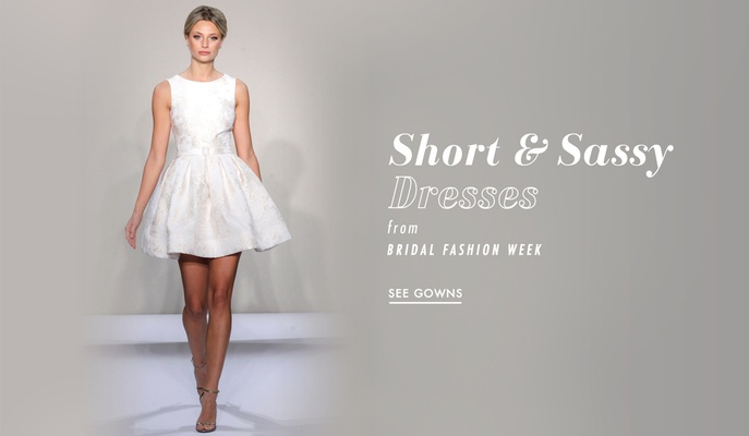 Casual Wedding Dresses 12 Short Gowns From Bridal Fashion Week