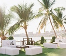 White Lounge on Lawn in Mexico