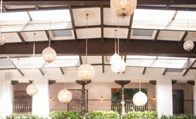 Dramatic Florals at Ceremony Space
Photography: AndySeo Studio
Read More:
http://www.insideweddings.com/weddings/romantic-wedding-with-lush-florals-at-1920s-venue-in-long-beach/1329/ ebell long beach wedding ceremony with orchids and greenery from balcny